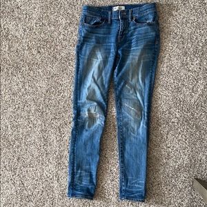 Madewell rip and repair skinny jeans